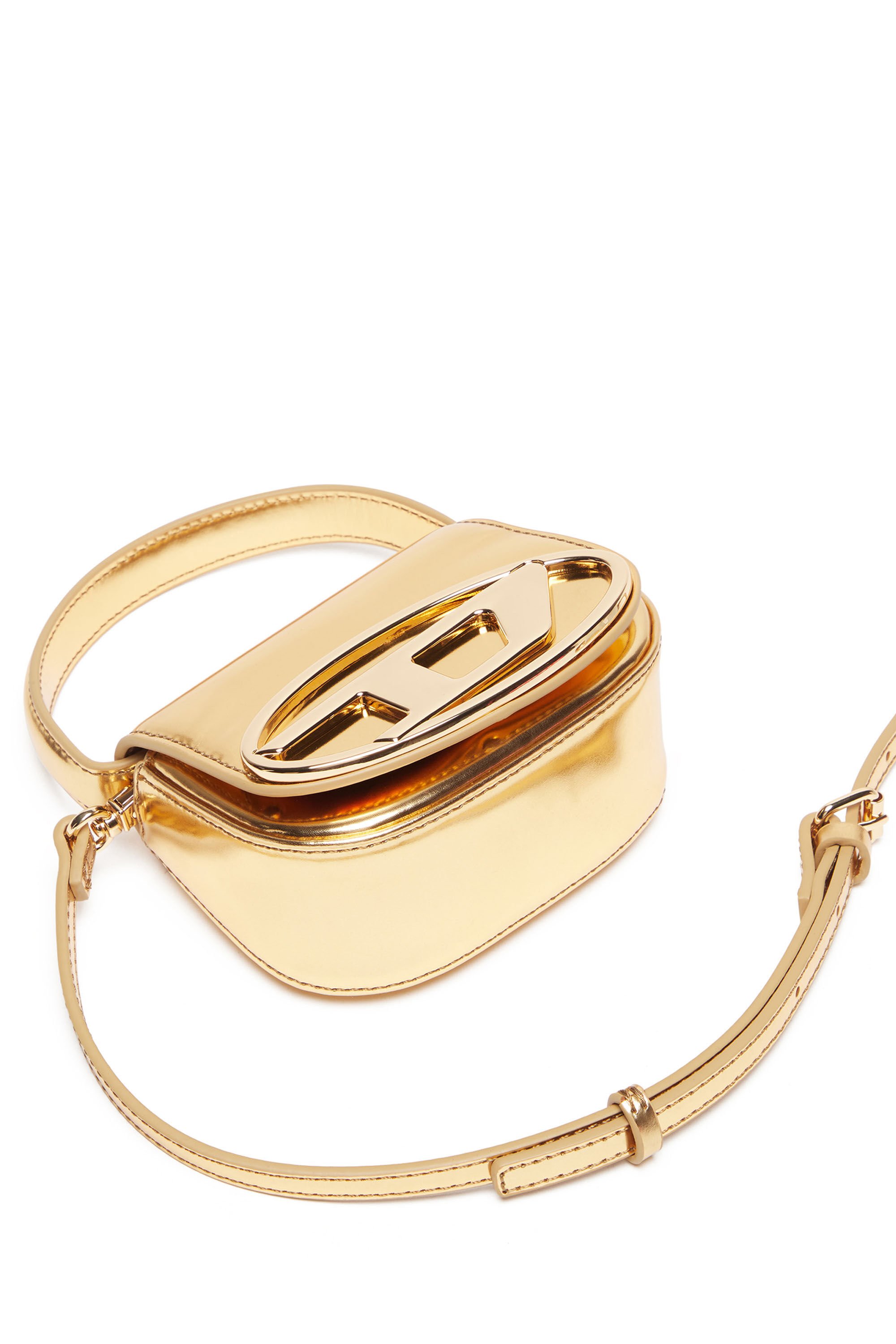 Diesel - 1DR-XS-S, Female's カウレザーショルダーバッグXS in ゴールド - 6