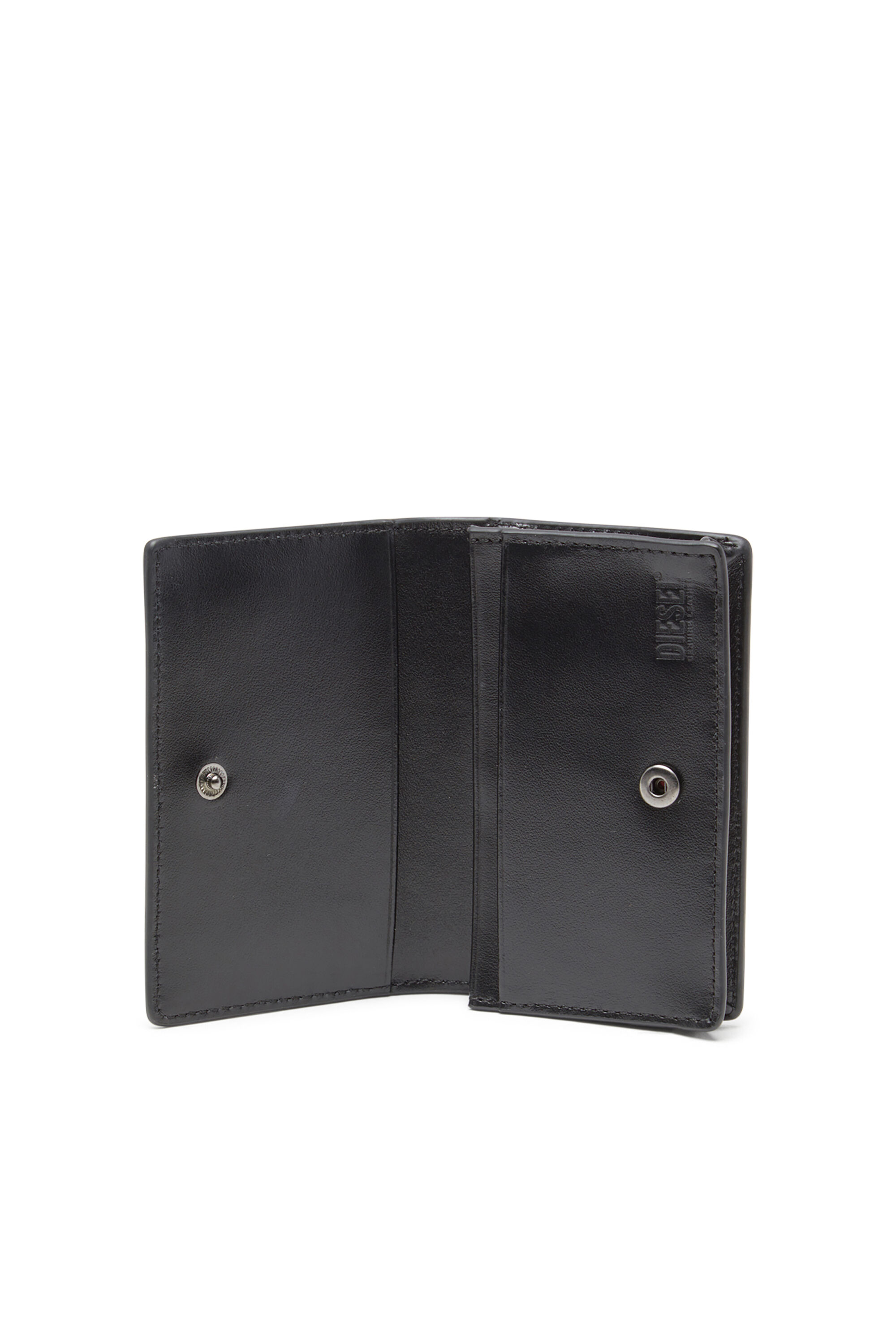 Diesel - HOLI-D CARD HOLDER IV, Male's Compact leather card holder in ブラック - 3