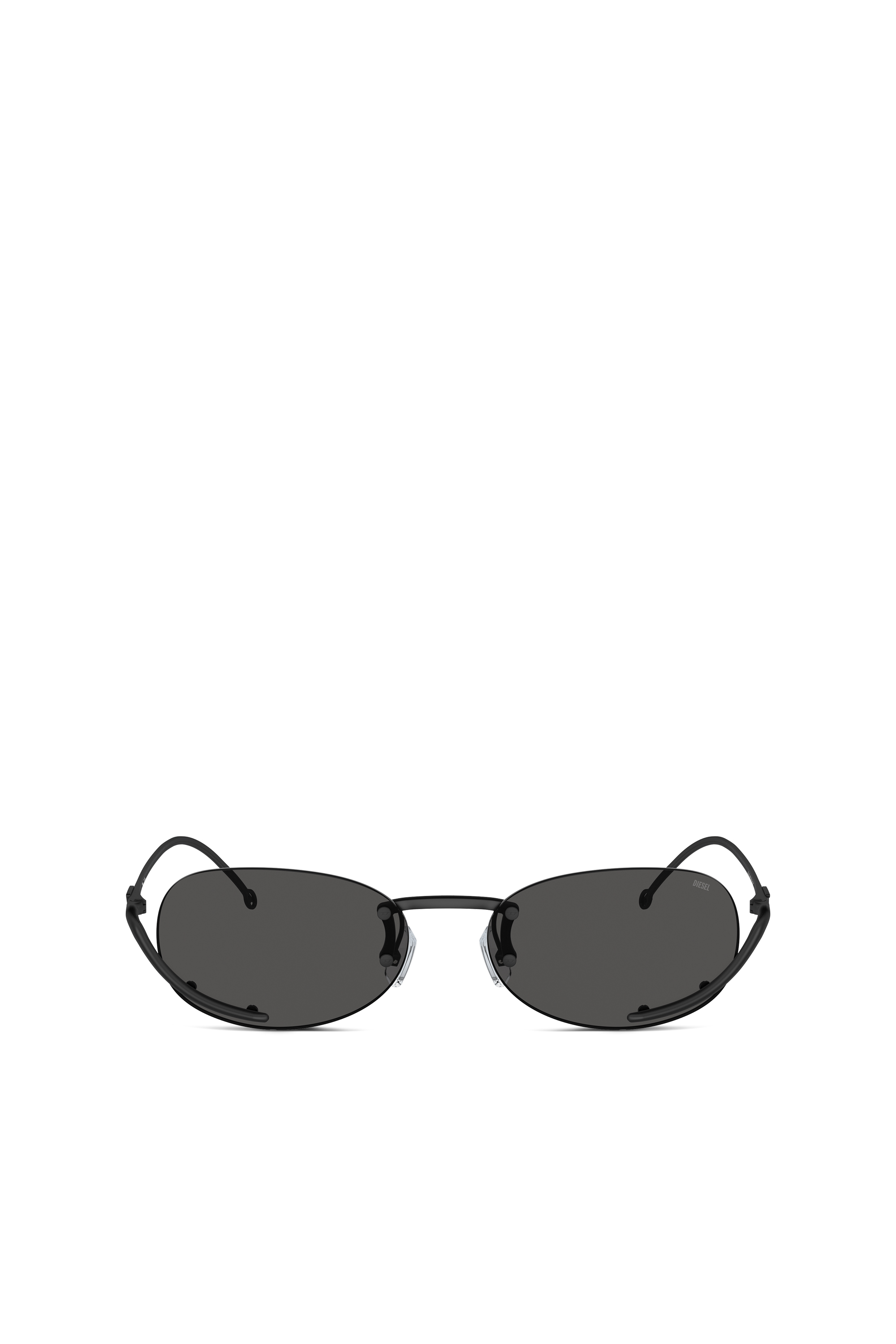 Diesel - 0DL1004, Unisex's Oval sunglasses in ブラック - 2