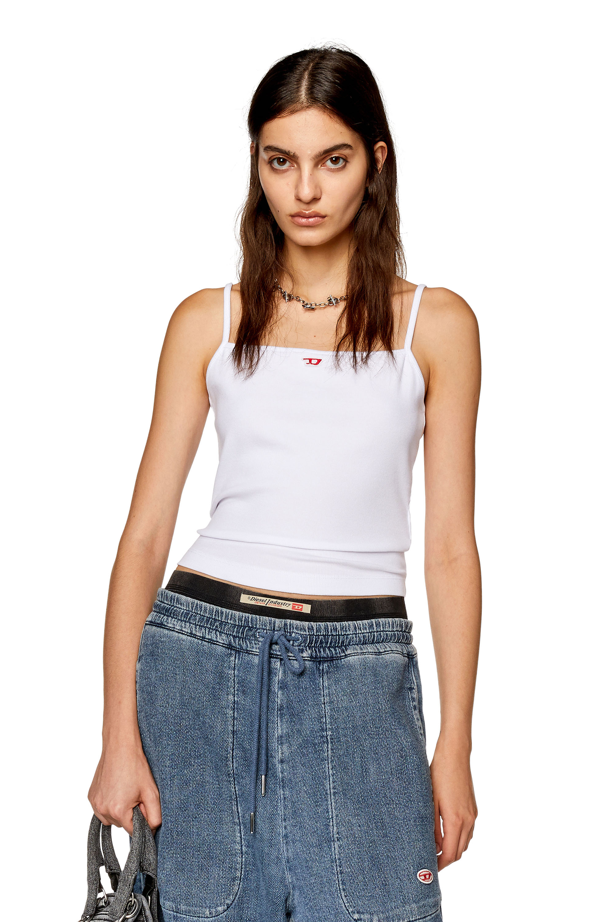 Diesel - T-HOP-D, Female's トップス in ホワイト - 1