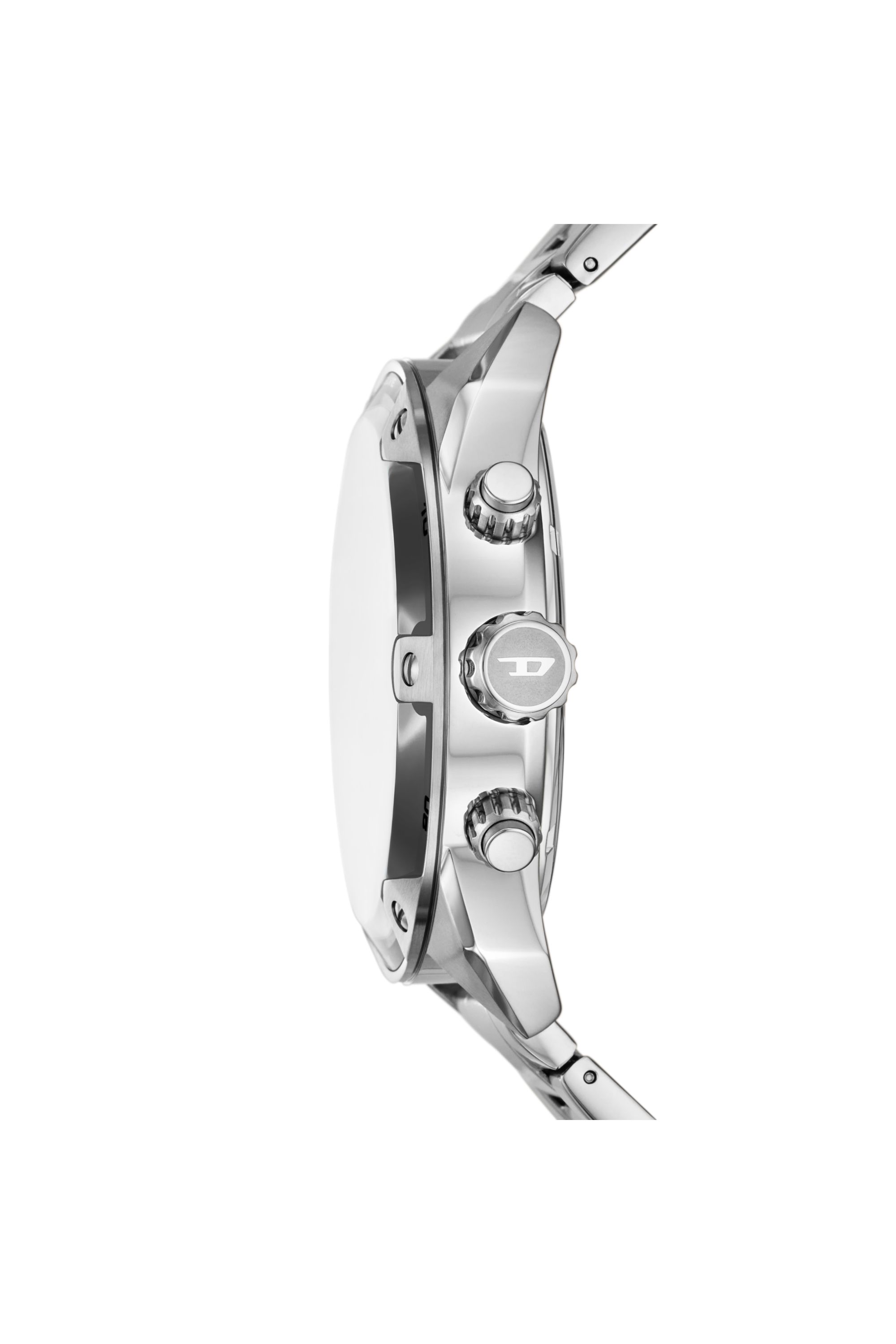 Diesel - DZ4677, Male's Diesel Spiked Chronograph Stainless Steel Watch in シルバー - 3