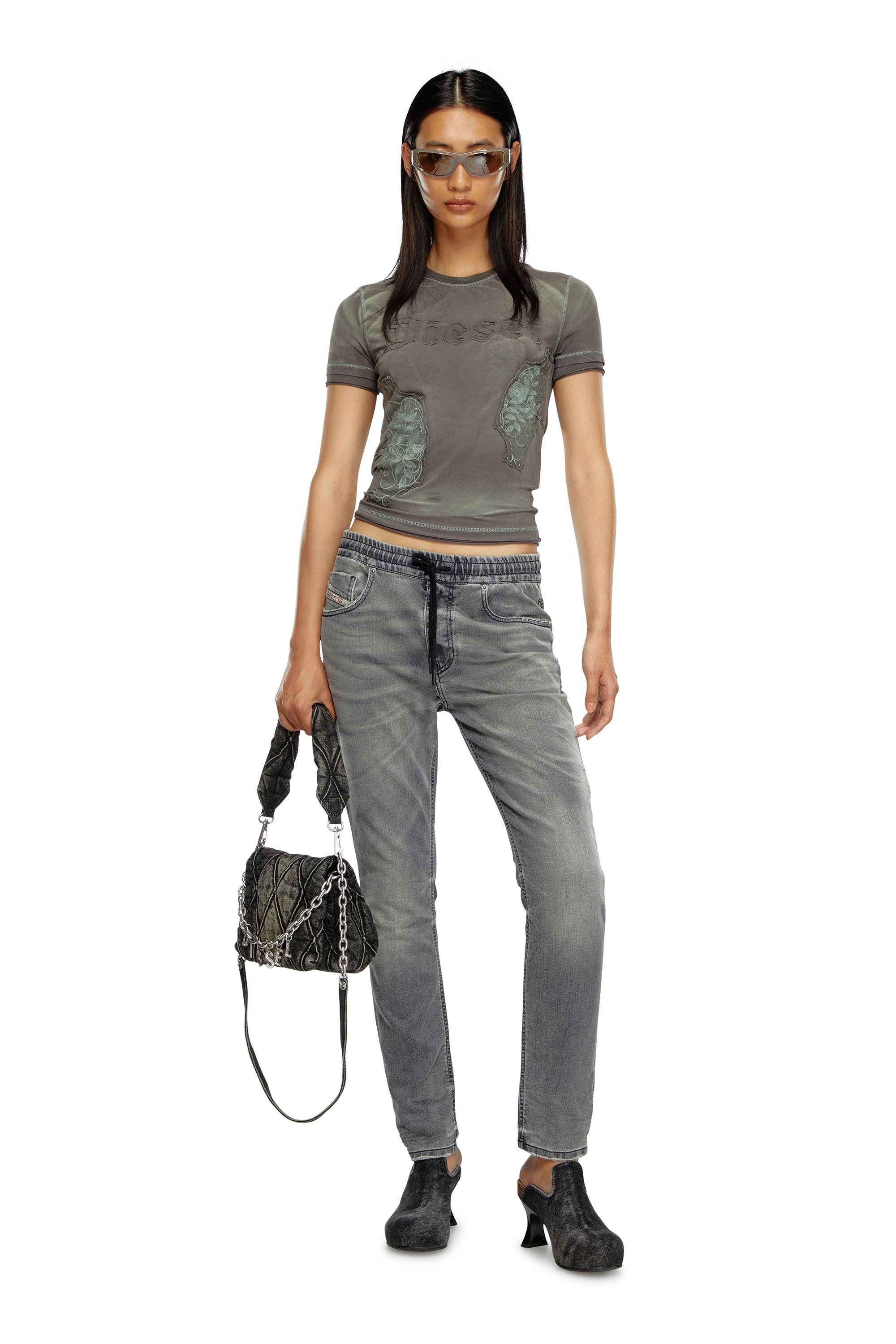 Diesel - Female's Regular 2031 D-Krailey Joggjeans® 068LT, ダークグレー - 2
