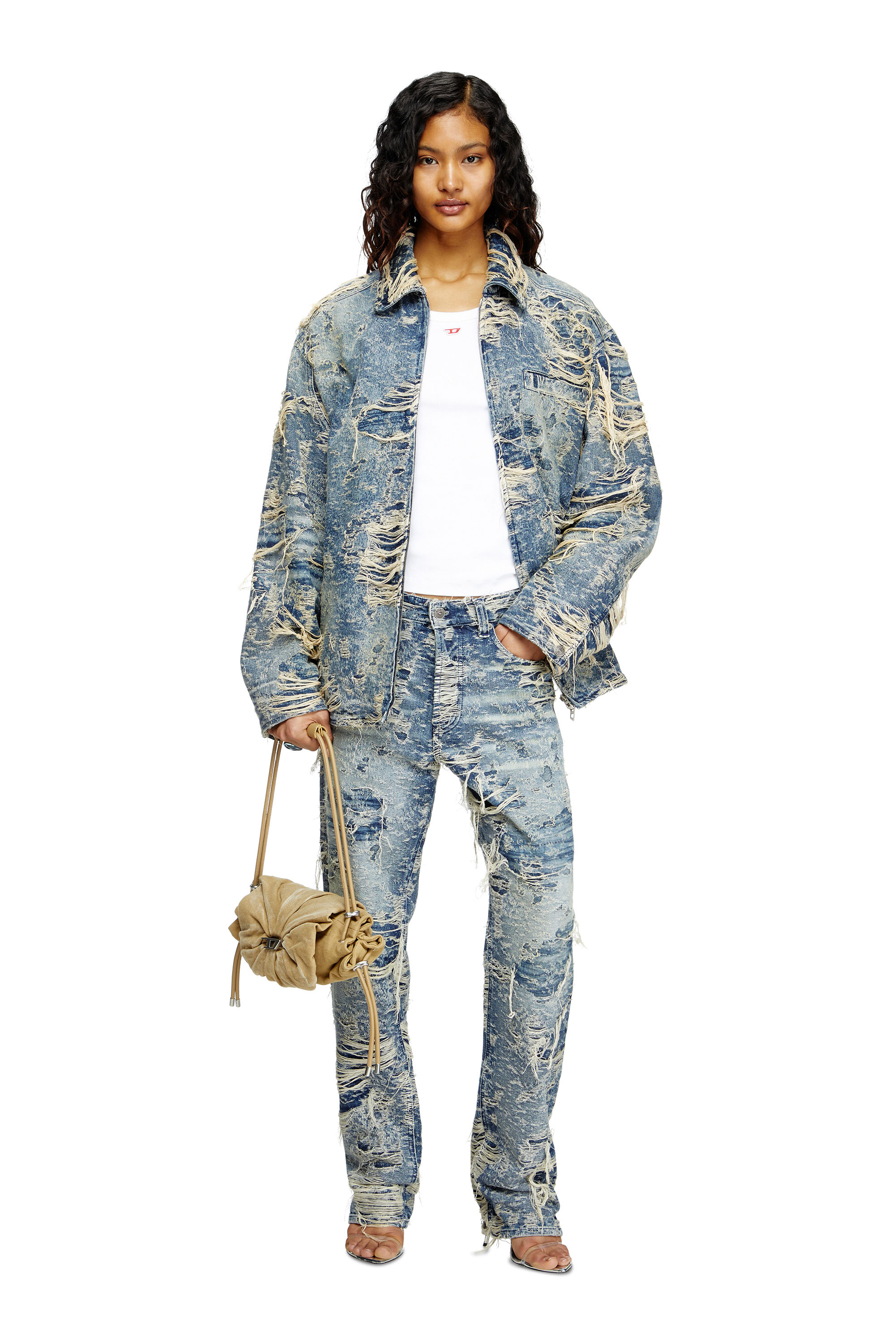 Diesel - Female's Regular Jeans 1988 D-Ark 09M04, ミディアムブルー - 2