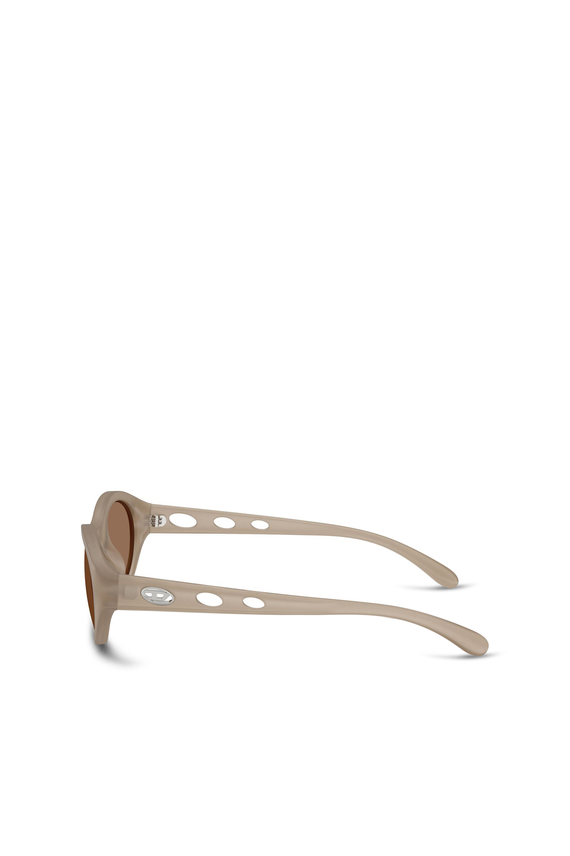 Diesel - 0DL3005U, Unisex's Oval sunglasses in ベージュ - 3
