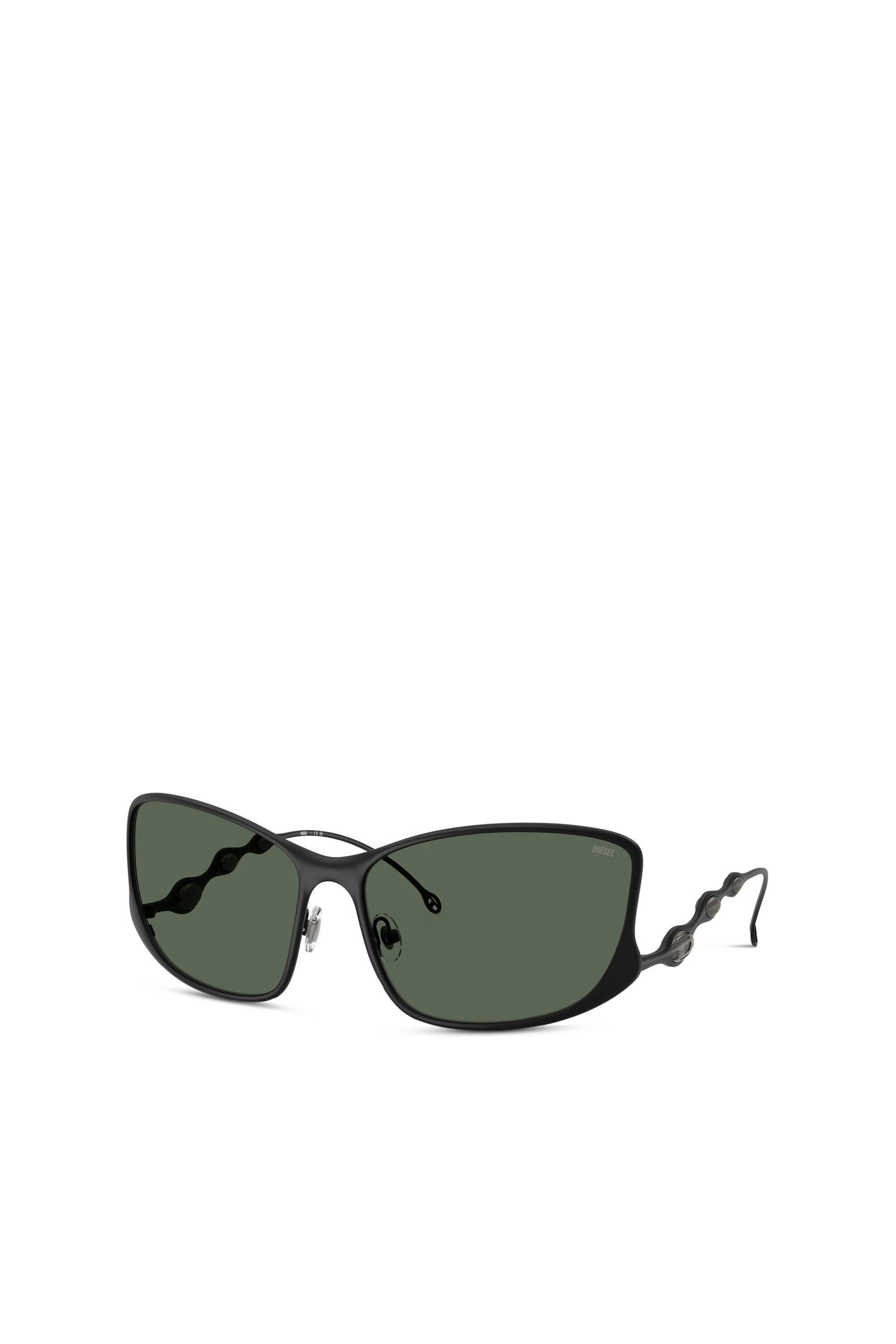 Diesel - 0DL1013, Unisex's Rectangle sunglasses in ダークグリーン - 1
